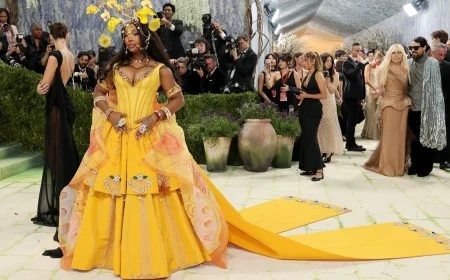 Sza Wore a Bode Gown Made from Over 100 Yards of eBay Fabric