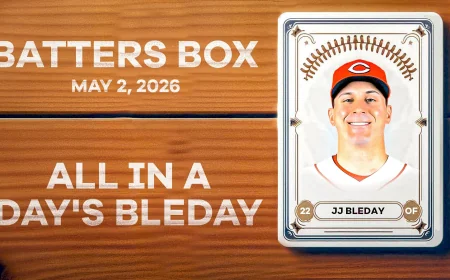 Jj Bleday Delivers Two Hits in Reds’ 17-7 Loss