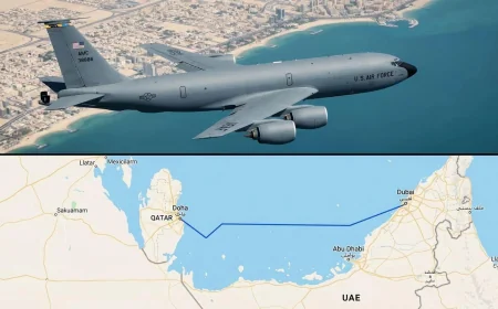Boeing Kc-135 Stratotanker declares 7700 emergency over Qatar