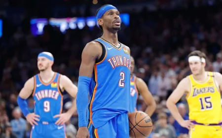 Shai Gilgeous-Alexander Leads Thunder Vs Lakers Into 15.5-Point Opener
