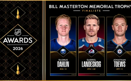 Gabriel Landeskog Joins 2025-26 Masterton Trophy Finalists