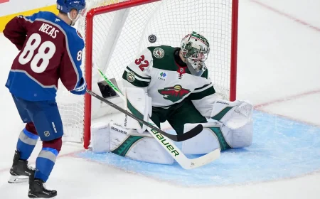 John Hynes Starts Filip Gustavsson for Game 2 Against Colorado Avalanche