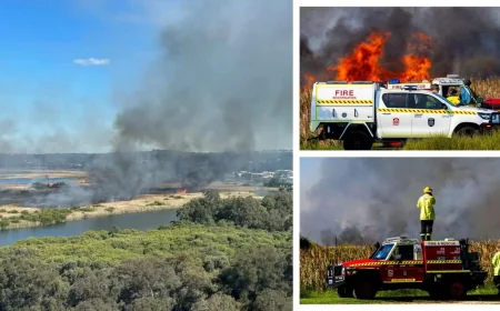 Authorities warn Perth Smoke still hangs over Herdsman Lake after 19.5ha fire