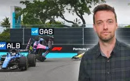 Gasly’s Car Flips Over on Lap 6 in Miami