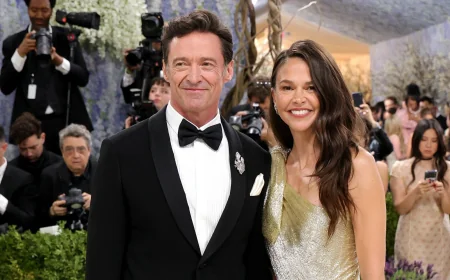 Hugh Jackman and Sutton Foster Make Met Gala Debut as Hugh Jackman Wife