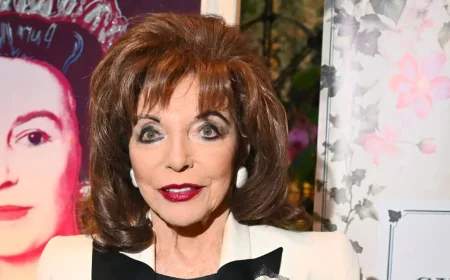 Joan Collins Attends Summer Evening Gala With Percy Gibson at 92