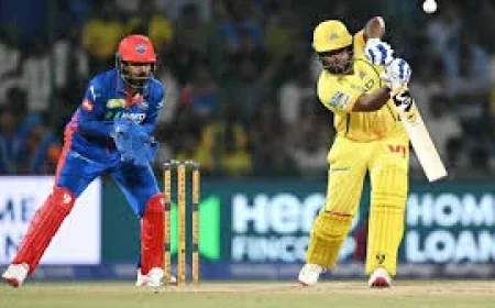 Sanju Samson Powers Chennai Super Kings Past Delhi Capitals — Live Cricket Score
