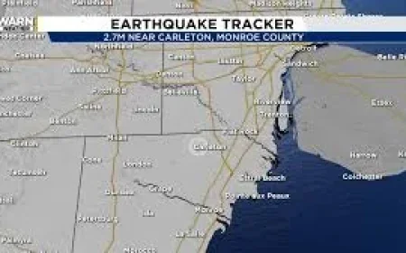 Monroe County Earthquake Today shakes Carleton at 2.7 magnitude