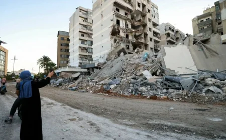 Israel strikes Beirut suburb in 10-minute Lebanon barrage