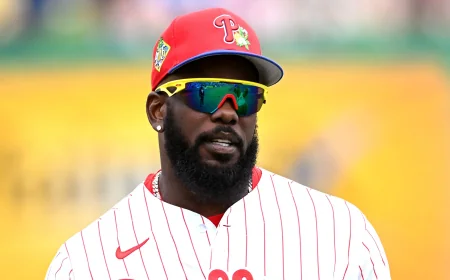 Adolis García Sees Green Monster Dancing on Phillies Dugout