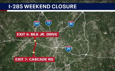 GDOT closes I-285 south of I-20 for weekend work, 285 Shut Down