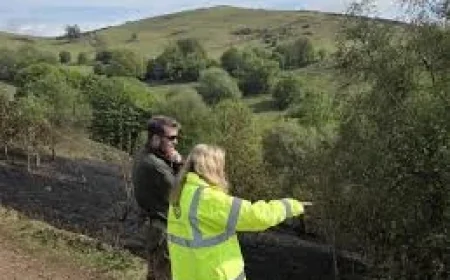 Four Fire Engines Sent to Malvern Hills Blaze