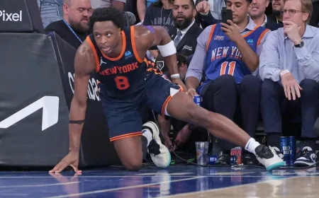OG Anunoby Injury Leaves Knicks Without Key Defender For Game 3 Against 76ers