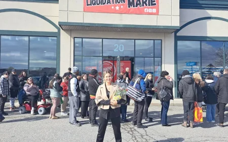 Liquidation Marie attire la foule à Granby pour sa 12e épicerie