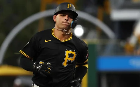 Nick Yorke Returns for Pirates Giants Game Start at First Base