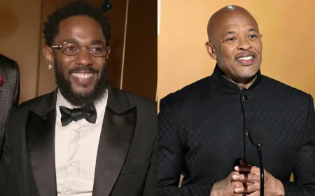 Kendrick Lamar and Dr. Dre Attend Centennial High Groundbreaking