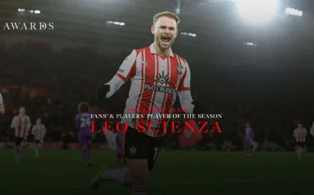 Leo Scienza vote opens for 2025/26 Saints Player of the Year