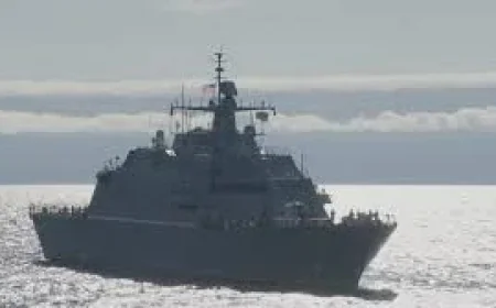 Uss Cleveland arrives downtown before May 16 commissioning