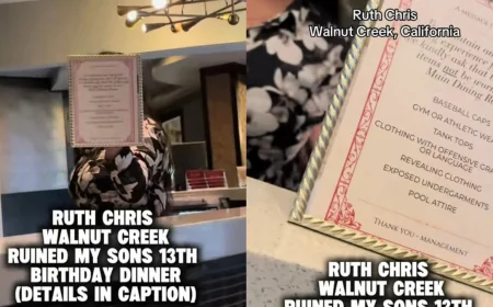 California woman says Ruth Chris denied birthday dinner over tracksuit
