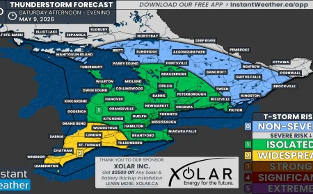 Environment and Climate Change Canada Issues Tornado Warning Ontario Today
