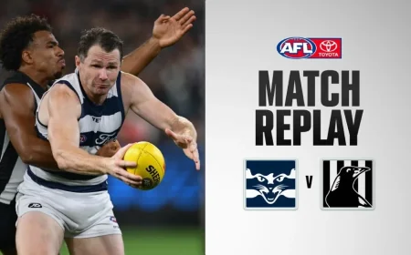 Oisin Mullin anchors Geelong v Collingwood round nine replay