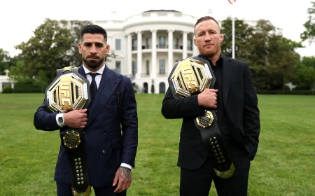 Topuria and Gaethje Set 5 p.m. ET White House Ufc Presser