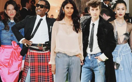 Bhavitha Mandava Met Gala 2026 Look Split Over Silk Muslin Jeans