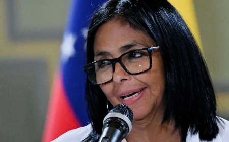 Delcy Rodriguez heads to The Hague in Guyana land dispute case