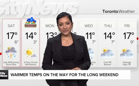 Toronto forecasts late afternoon storms Saturday before Mothersday