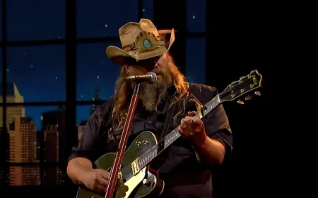 Chris Stapleton Covers Willie Nelson on Colbert Before May 21 Run Ends