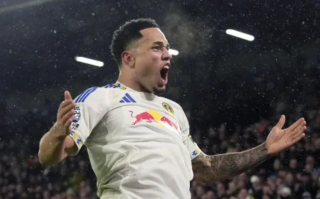 Noah Okafor lifts Leeds United F.c. Standings talk with three games left
