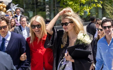 Gwyneth Paltrow Reunites With Chris Martin for Apple’s Graduation
