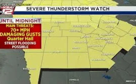 Sarah Spivey Issues Severe Thunderstorm Watch for Texas Until Midnight — Weather Forecast Texas