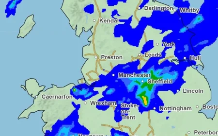 Weather Manchester: Heavy rain moves across Greater Manchester from 4pm