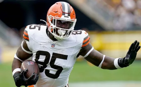 David Njoku Signs One-Year Deal Worth Up to $8 Million