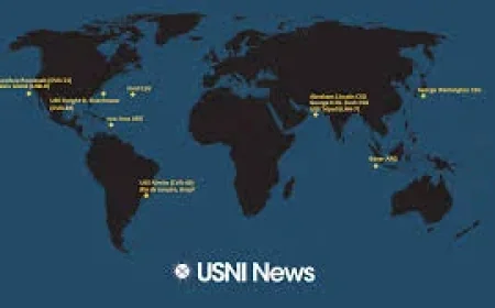 May 7 Naval Update Map Tracks Carrier Strike Group Positions