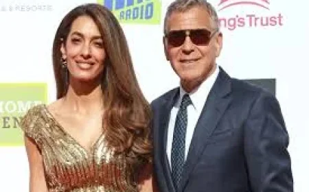 Amal Clooney Wears McQueen Gold at King's Trust Celebration