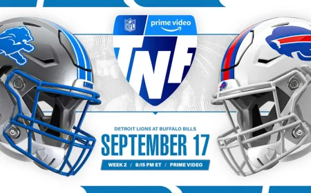 Bills Schedule 2026: Lions Visit Buffalo for Week 2 on Sept. 17