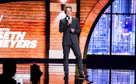 Seth Meyers Mocks CBS in NBCUniversal Upfronts