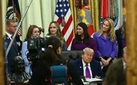 White House Says Trump Was Blinking During Oval Office House Event