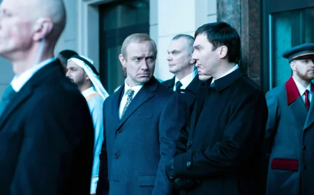 Paul Dano plays Vadim Baranov in The Wizard of the Kremlin