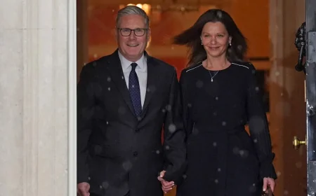 Sir Keir Starmer Caught in London Hailstorm as Cold Lingers