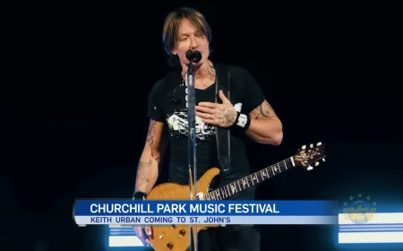 Keith Urban to Headline Churchill Park Music Festival on July 24