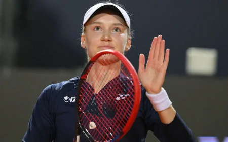 Rybakina Faces Svitolina in Rome Quarter-Final at 1 p.m. ET