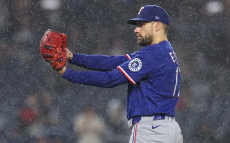 Eovaldi Scratched Before Rangers Game Tonight in Arizona