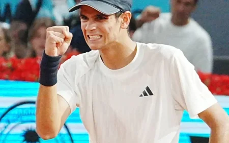 Darderi Reaches Rome Quarter-Final Battle for First Masters Semifinal