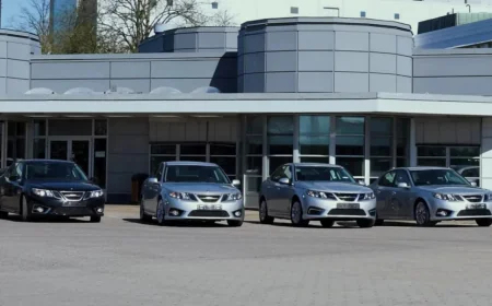 Eight Saabs Hit Last Saab Cars Factory Auction in Sweden