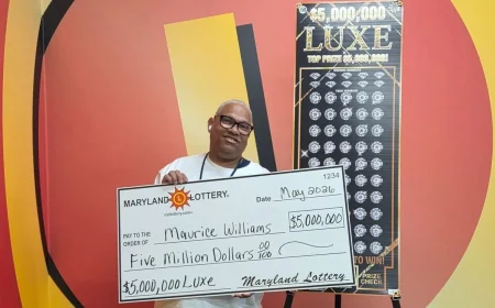 Maryland Bus Driver Lottery Winner Claims $5 Million Hyattsville Prize