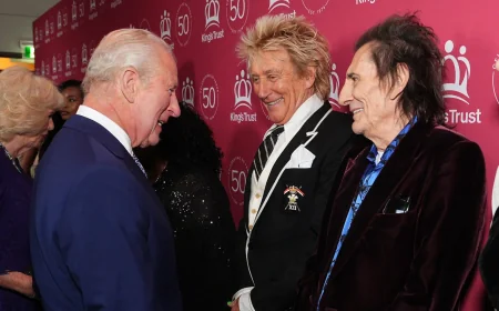 Rod Stewart King Charles reunion at Royal Albert Hall draws Faces duo
