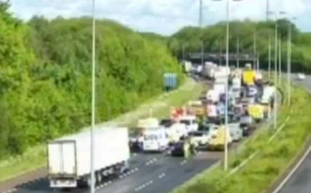 Kent Police lead M2 Traffic closure between junction 3 and 4